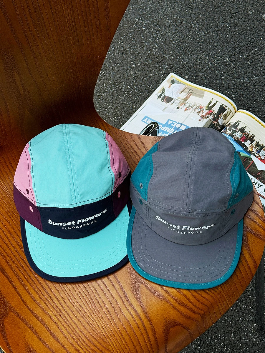 Color blocking Simplicity Style Women's Caps Sun Visors Fashion Quick drying  Outdoor activities Matching Cap Fashion Hat Men's