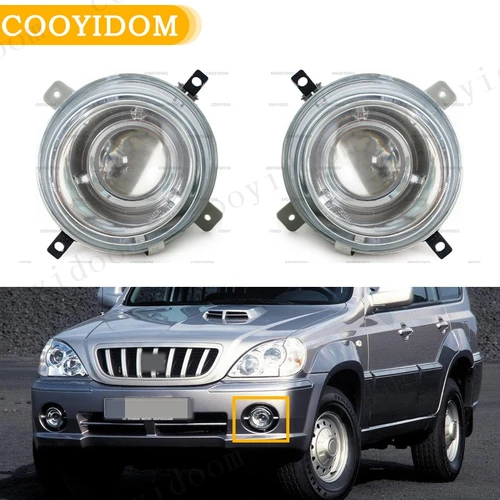 Luces antiniebla del parachoques delantero para coche, lámpara de conducción 92201H1050 92202H1050 para Hyundai Terracan 2,5 2,9 3,5 2001-2006, conjunto de lámpara antiniebla
