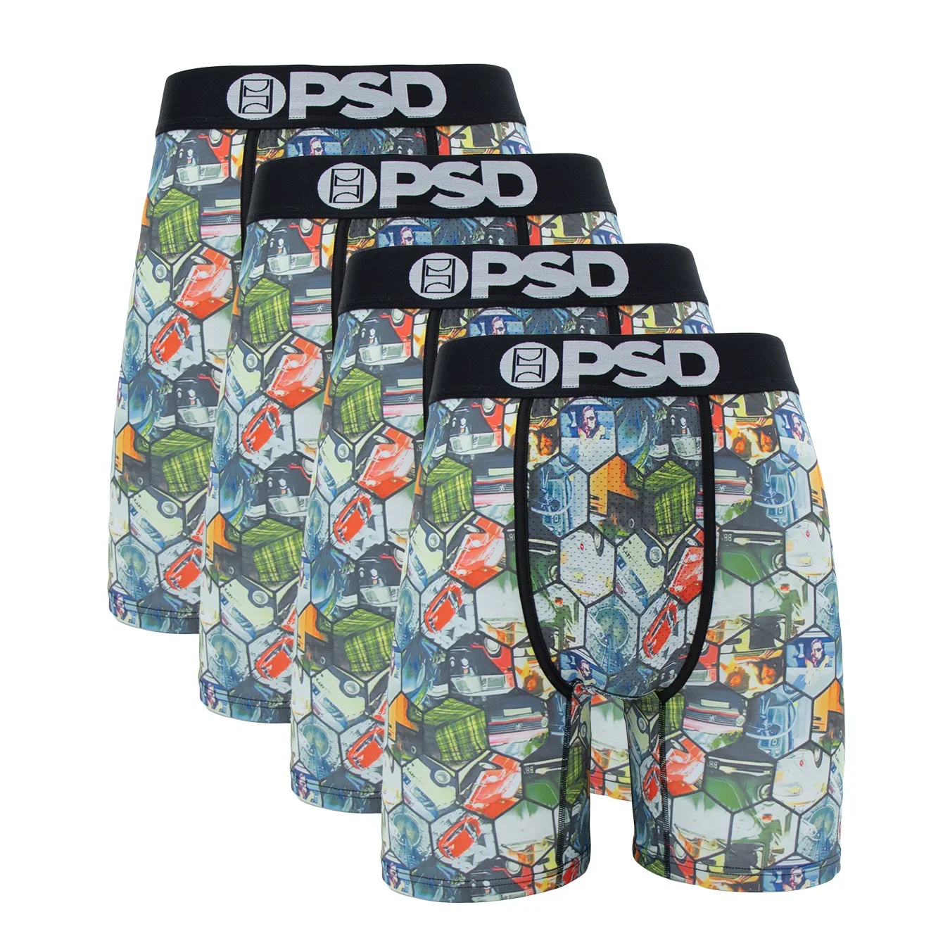 Fashion 4Pcs Print Men Underwear Boxer New Cueca Male Panty Lingerie Men Underpants Panty Boxershorts Sexy S-XXL Boxers Briefs