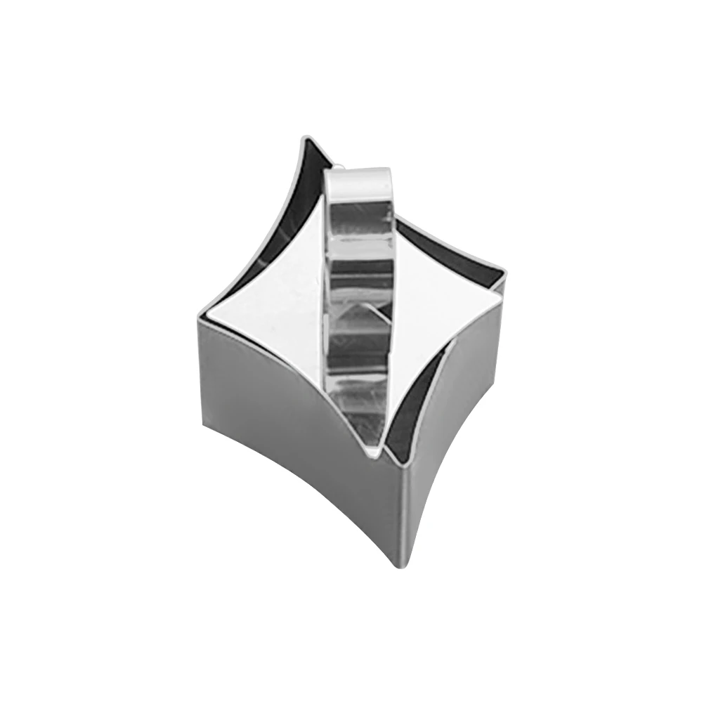 

Stainless Steel Mousse Ring Baking Cake Mold Cookie Cutters Sushi Mold with Pusher for Bread Cakes Biscuits Chocolate