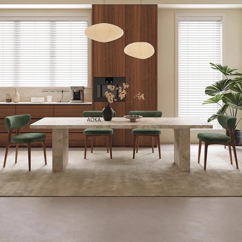 Oval Distinctive Decorative Dining Table Refined Smooth Adjustable Polished Dining Table Tavolo Da Pranzo Kitchen Furniture