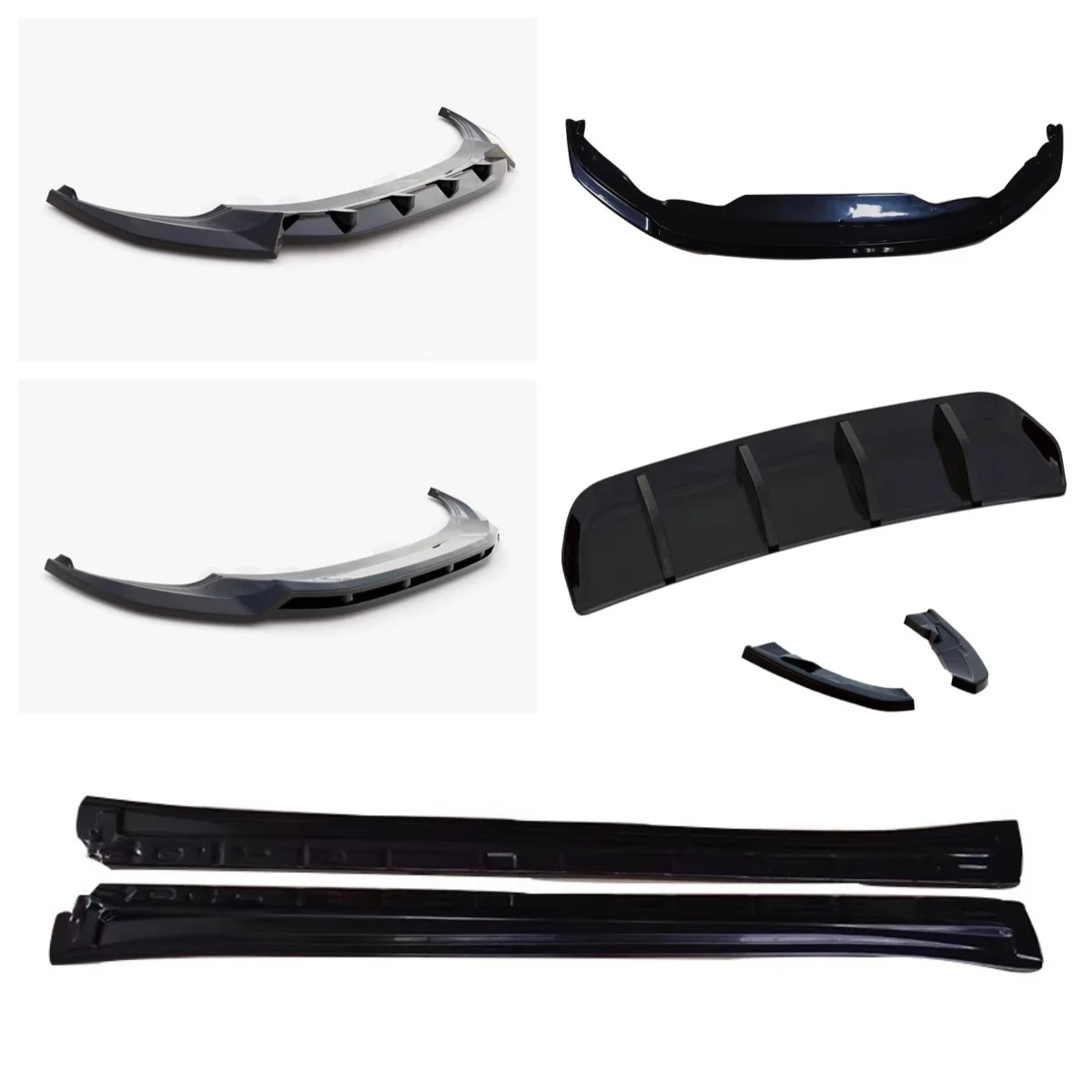 

Body kit for Volkswagen vw Tiguan R Rline 17-24 modified Auto surround Front lip Rear lip Side skirt Car Accessories