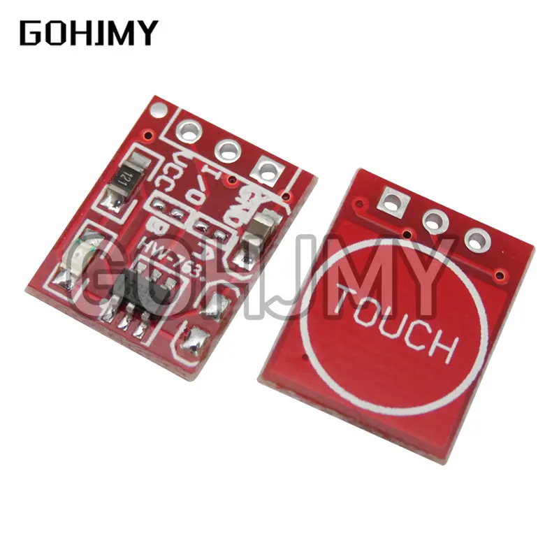 10PCS/LOT NEW TTP223 Touch button Module Capacitor type Single Channel Self Locking Touch switch sensor
