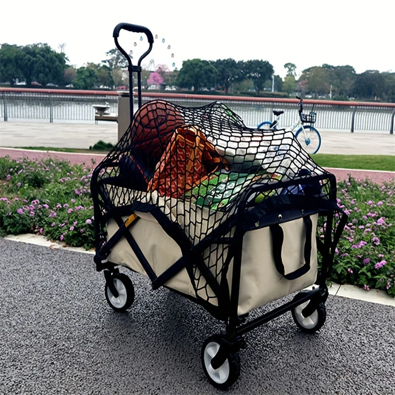 Cart Cover Car Storage Nets Elastic Cover Net Outdoor Trolley Camping Wagon Luggage Net Elasticity Rope Travel Portable Tool 