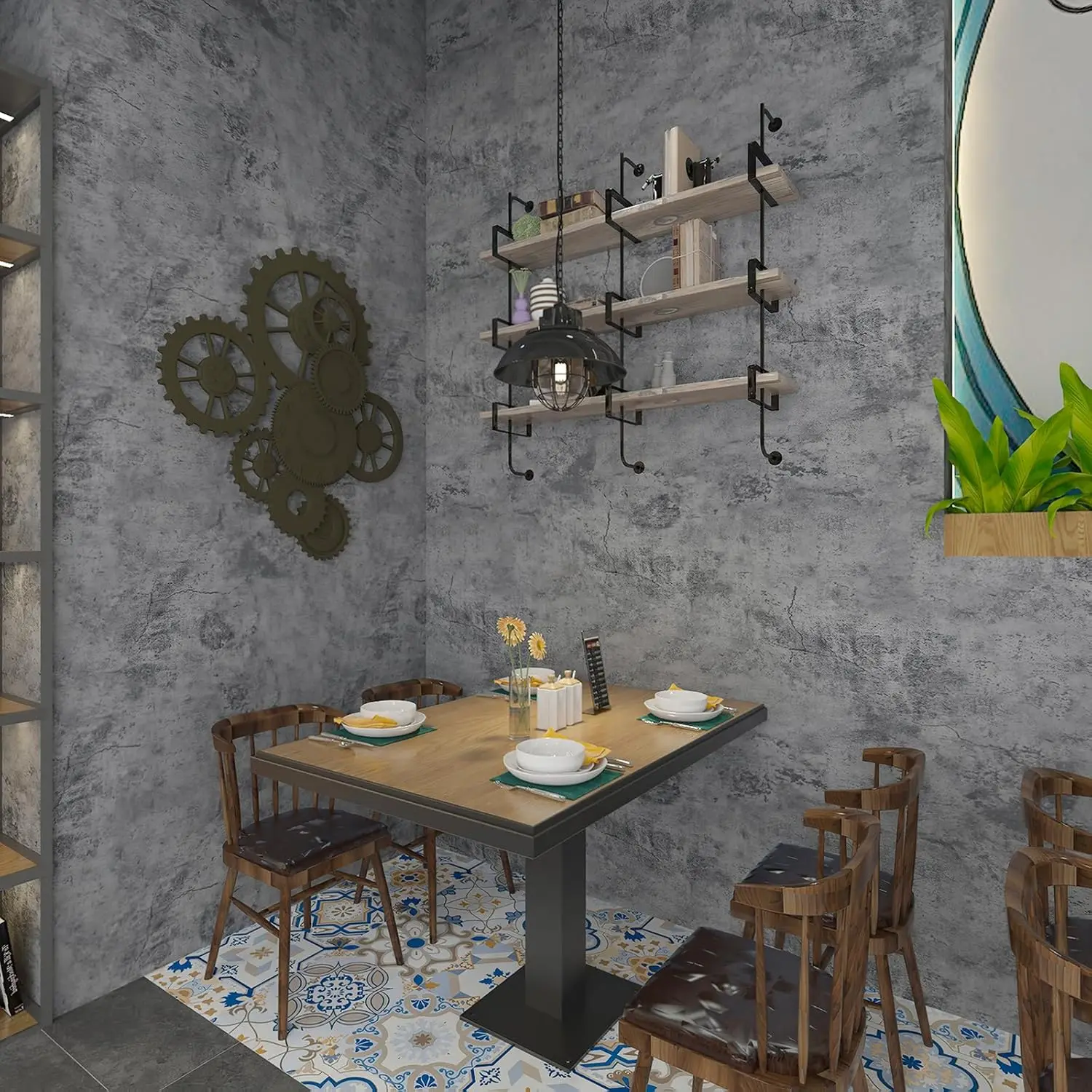 

PVC Waterproof Oil-proof Wallpaper Thicken Self Adhesive Wall Stickers for Countertop Cupboard Stickers Bathroom Kitchen Sticker