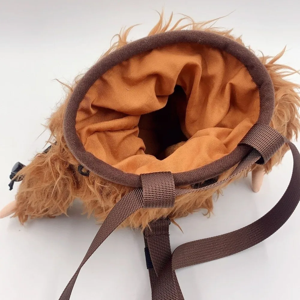 New Sloth/Shark Magnesium Powder Bag Stuffed Animal Climbing Gear Chalk Bag Flannel Rock Climbing Bag Outdoor Sports