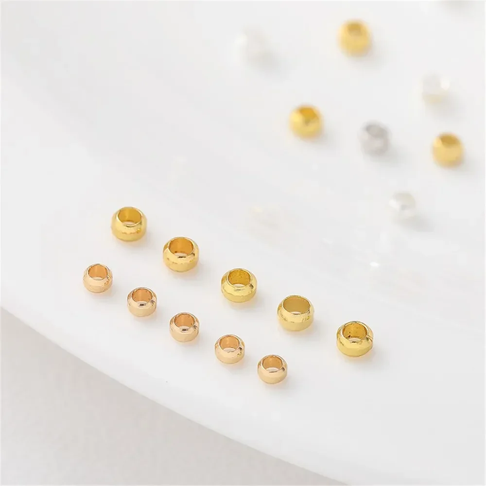 14K pakket gouden kleur bescherming positionering kraal buis DIY handgemaakte parel armband ketting sieraden materiaal accessoires