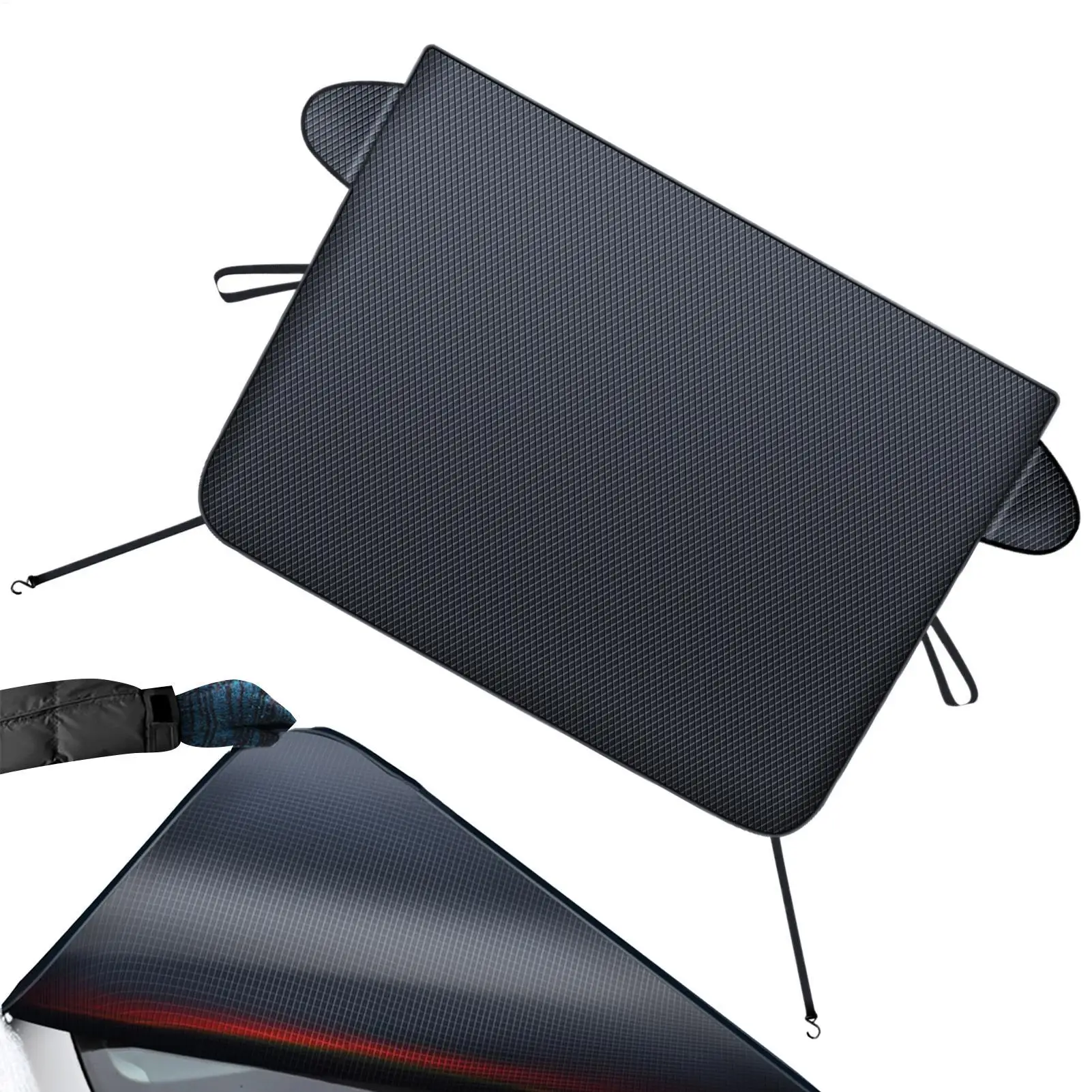 

Car Front Windshield Snow Blocking Cover Foldable UV Protection Waterproof Light Block Screen For Snow Privacy Winter Parking