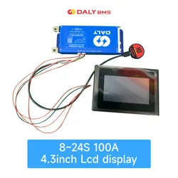 DALY 8S-24s100A BMS WIFI LCD 4-8s 8s-17s 40A 60A 80A active balance smart BMS for Li-Ion lifepo4 LTO battery