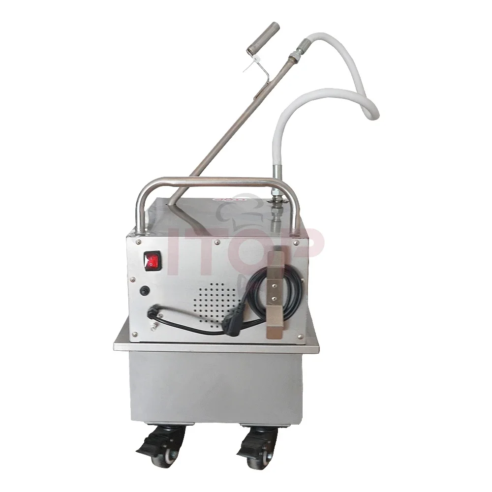 Fryer Filter Stainless Steel Cooking Oil Filter Machine Commercial 48L Fuel Oil Filter Portable Fryer Oil Filtration System