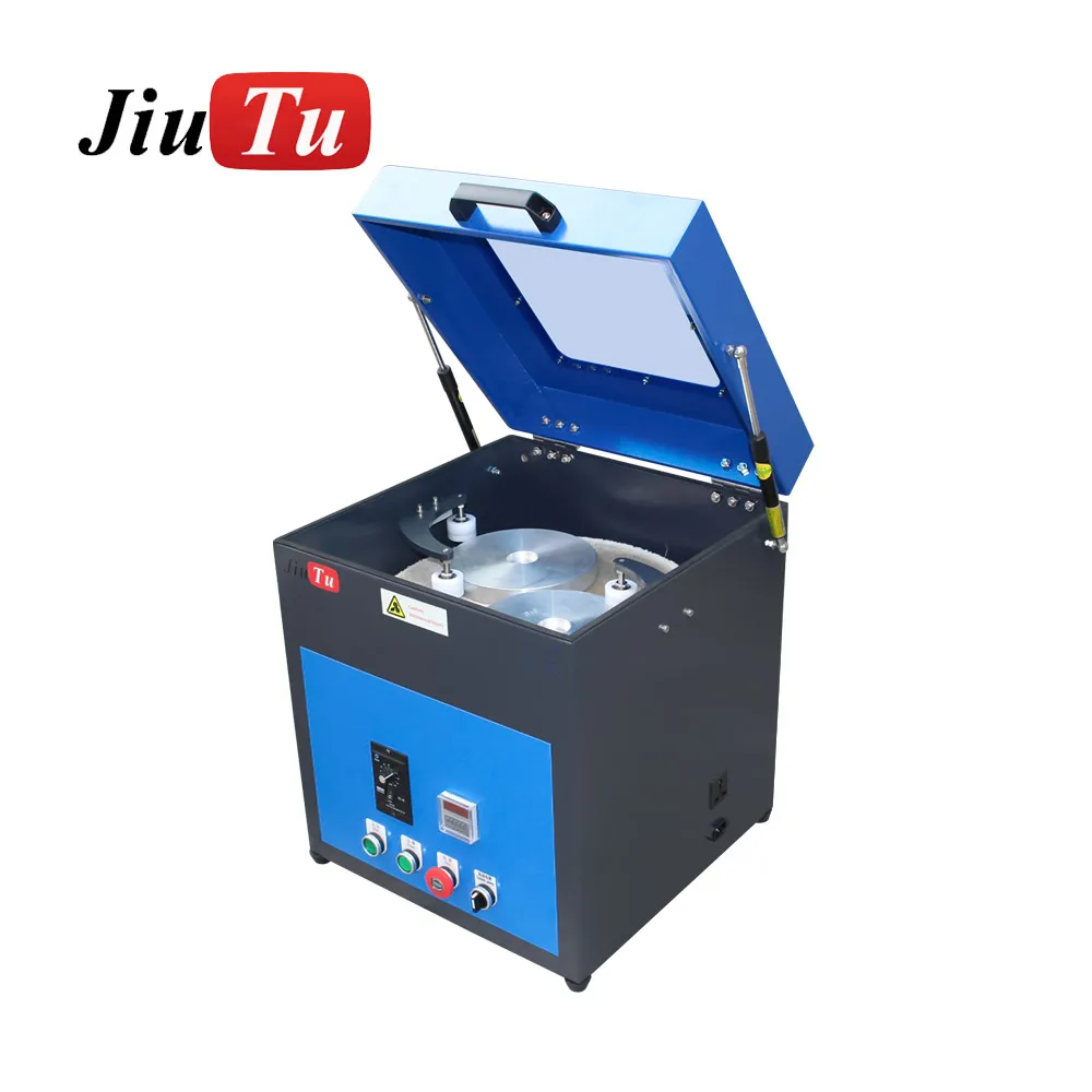 JiuTu Newest 2 Slot Glass Repair Polishing Machine Scratch Removal Mobile Phone Polishing Machine