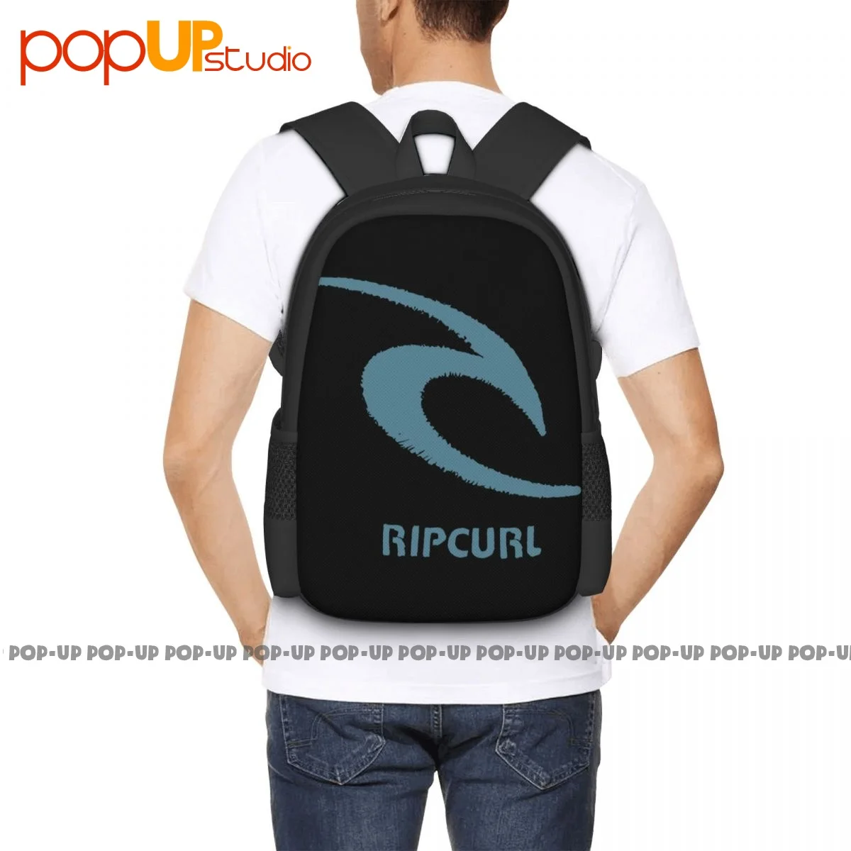 Rip Curl Threaded Backpack Large Capacity School Shoe Bag Storage Bag Large Capacity