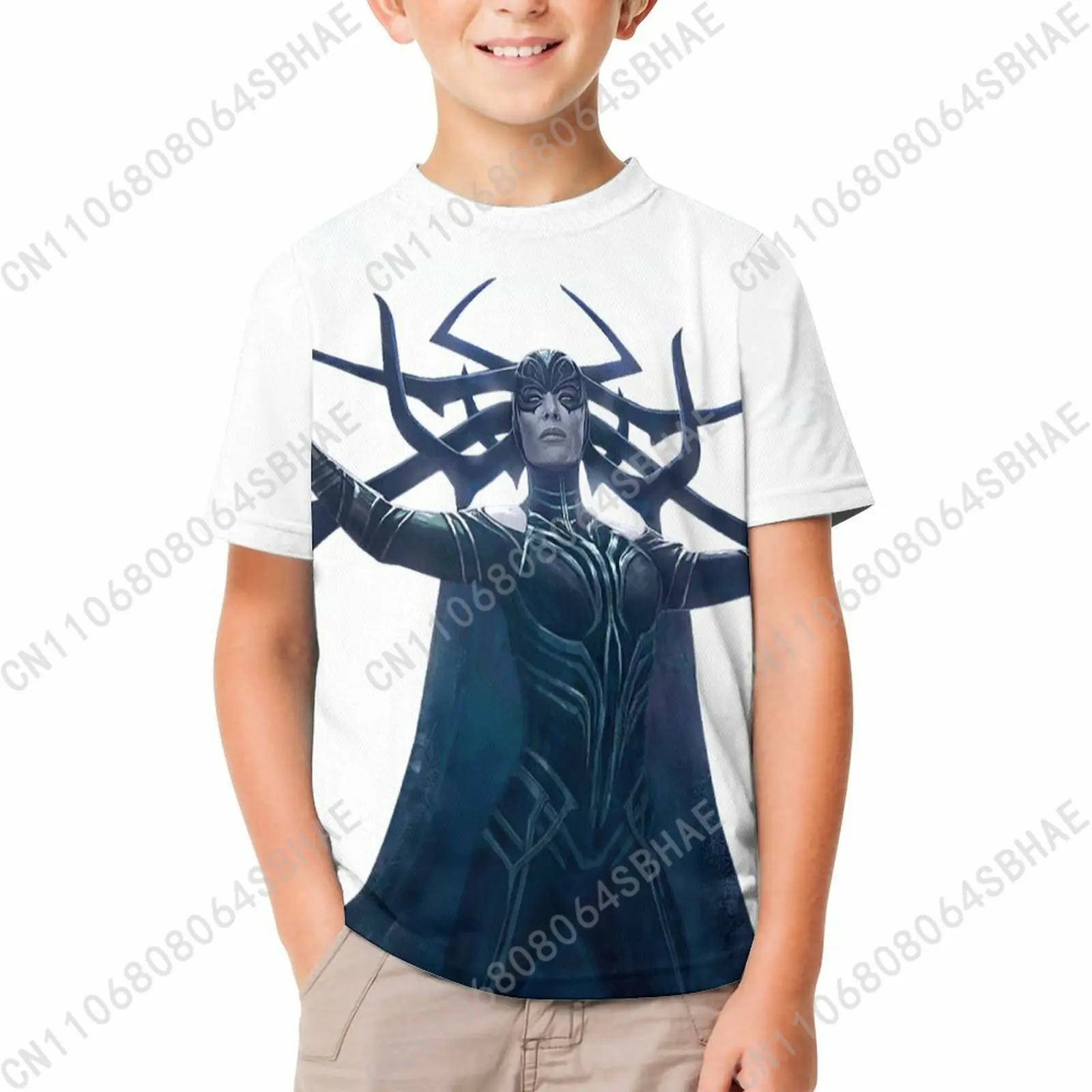 

Marvel Hela T Shirt Boy Girl Short Sleeve Print Cotton TShirt Comfortable Crew Neck Children Child Tee Cosplay
