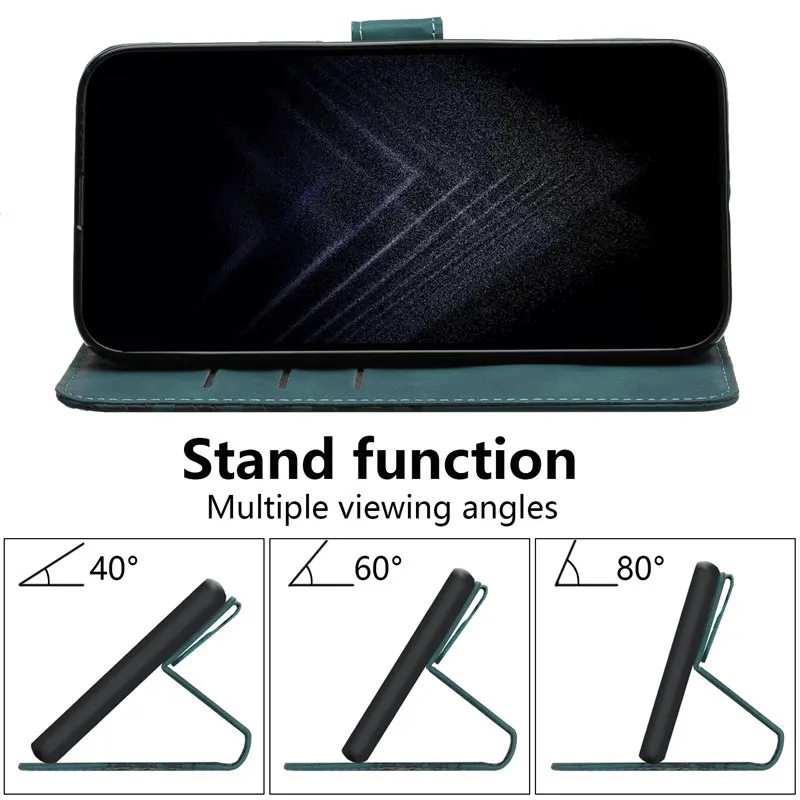 حافظة لهاتف OPPO Reno 13 Pro 12 11 13F 12F 11F محفظة جلدية غطاء كتب Funda HX004