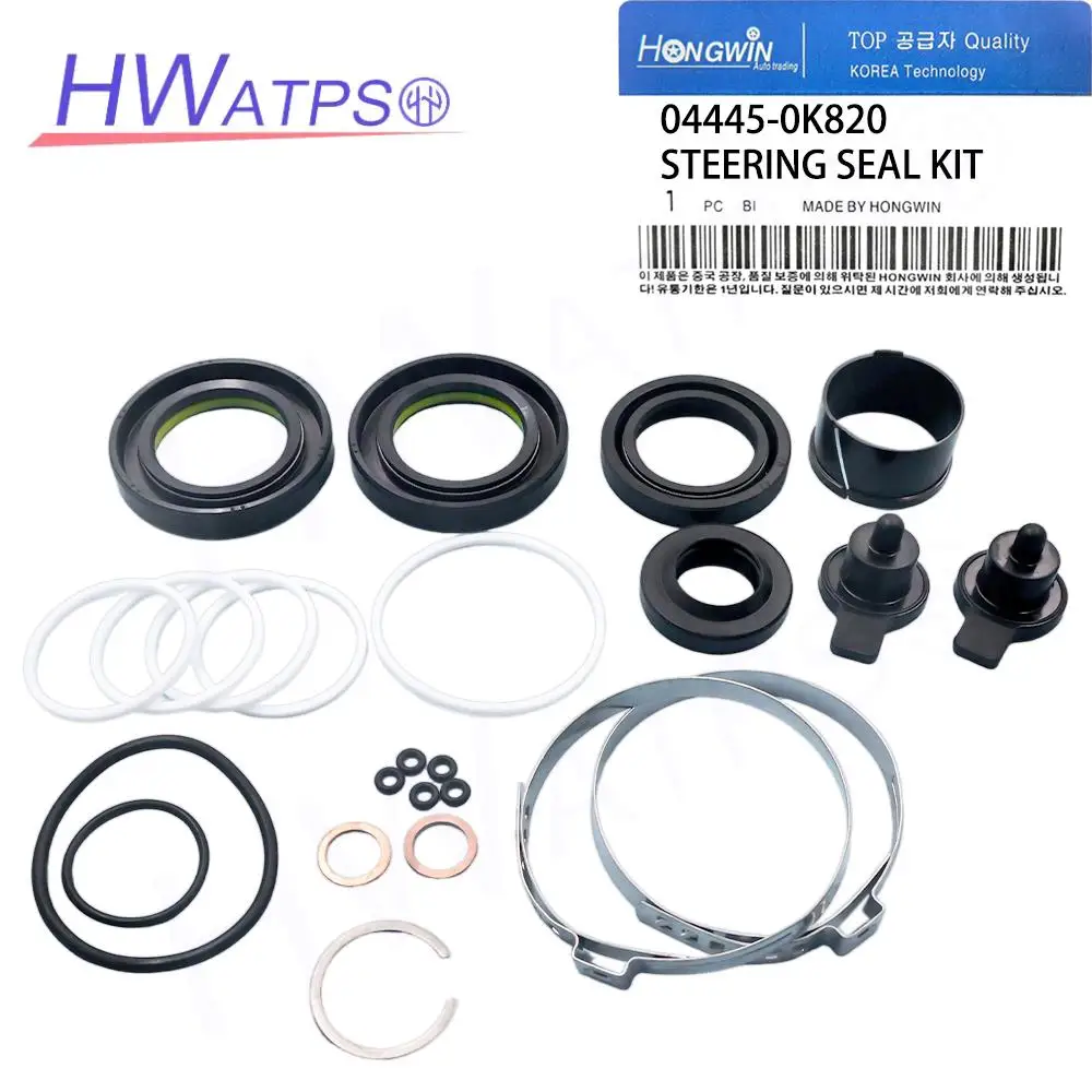 Kit de joints de crémaillère de direction assistée 04445-0K820 pour Toyota Hilux Revo Fortuner 2015-2022 4x4 2GD 1GD Kit de joints 044450K820 04445-0K090