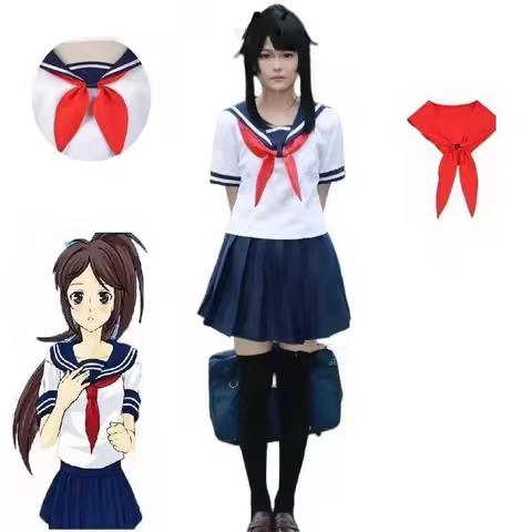 Ayano Aishi Cosplay Game Yandere Simulator Ayano Aishi Cosplay Costume Game Anime Girl JK Uniform Outfit Cosplay Costume