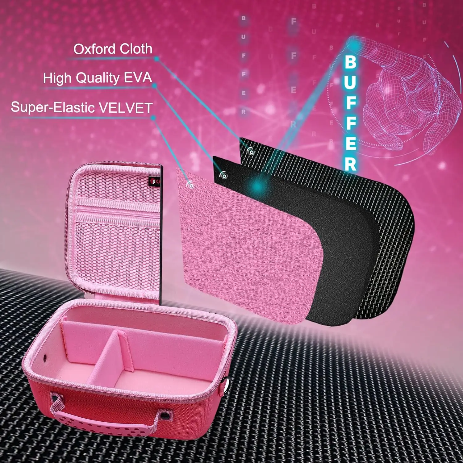 حافظة كاميرا لكاميرات Canon EOS Rebel T7/R50/R6 Mark II/R100/R5 Mark II/RP/R7/SL3/R5/T100 DSLR مع عدسة وحامل ثلاثي القوائم وحزام كتف و4 D #6