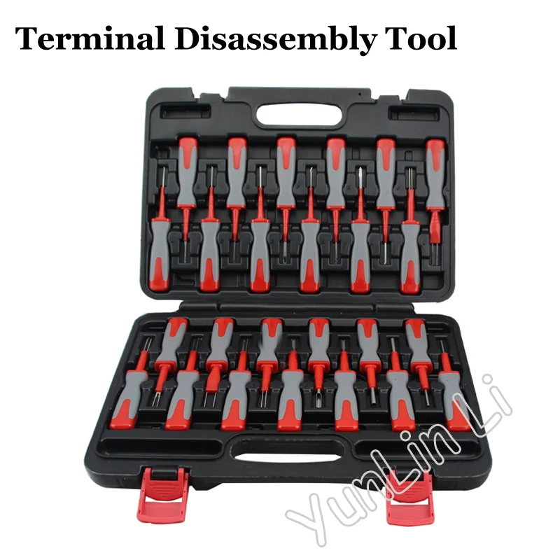 25pcs/set Car Terminal Disassembly Tool Car Wire Harness And Audio Navigation System Maintenance Disassembly Tool