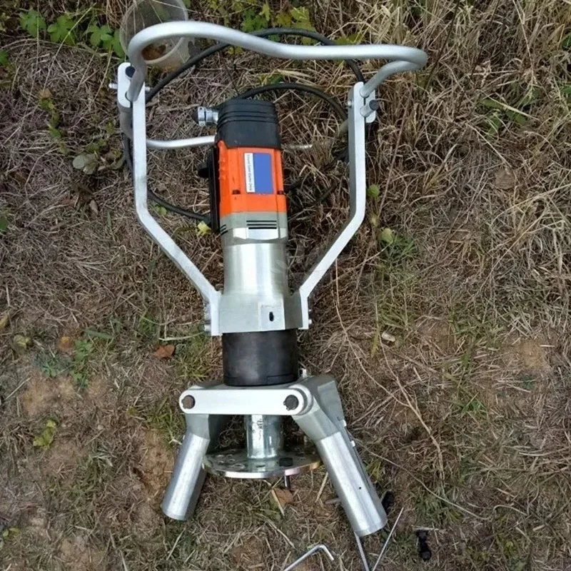 Solar Mounting Portable Hand Drilling Rig Ground Screw Earth Anchor Hydraulic Pile Driver Machine
