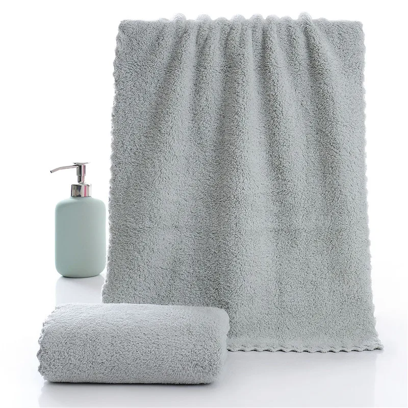 30x60cm Strong Absorbent Microfiber Face Towel High-density Coral Fleece Towel Quick Dry Clean Face Soft Cleaning Towel