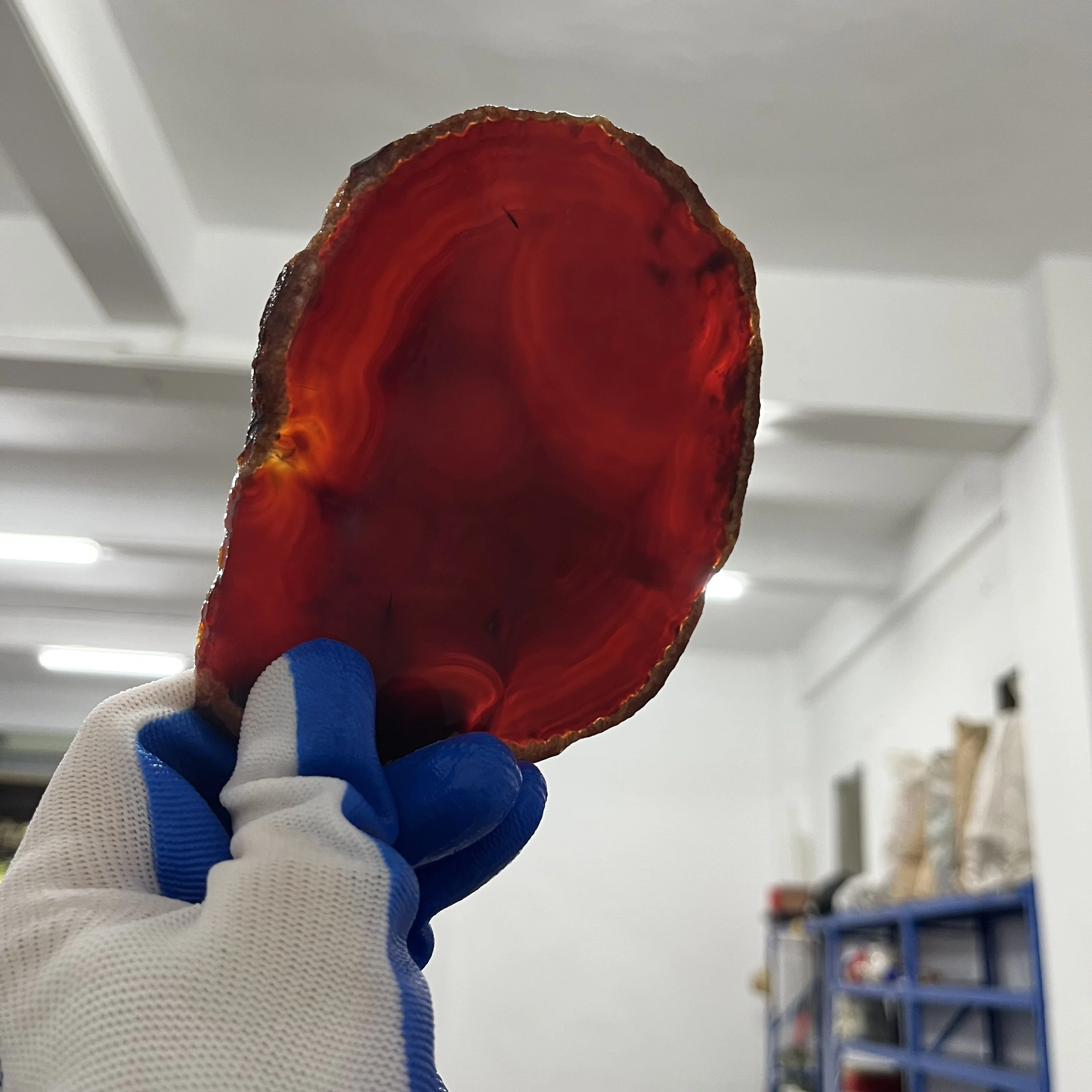 1kg Red Agate Green Agate Rough Stone Material for Gemstone Cutting