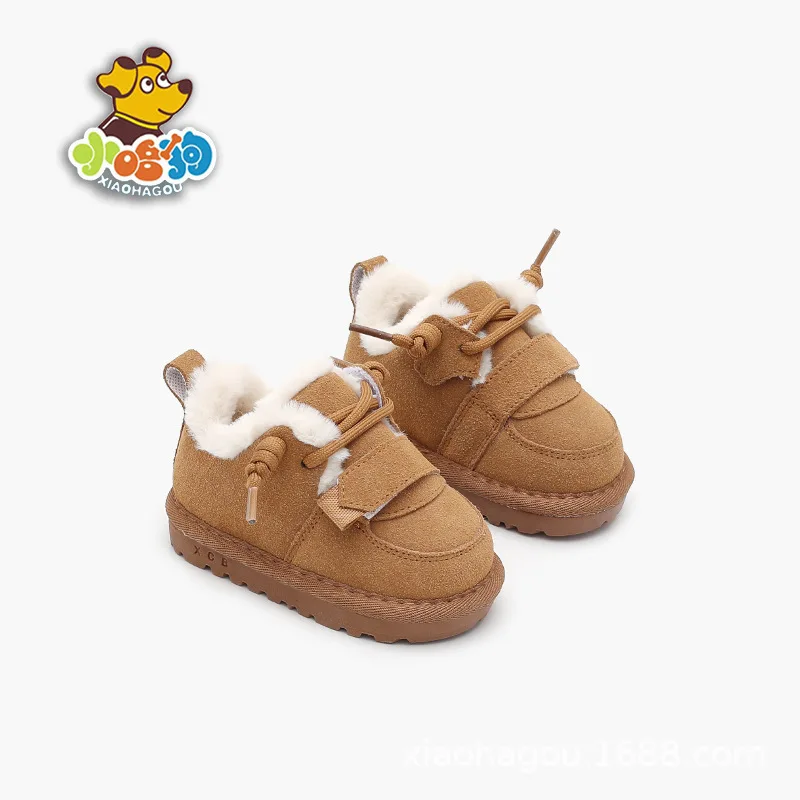 Baby Cotton Shoes Winter New Fleece-lined Thickened Boys' Girls' Boots Non-slip Soft Bottom Snow