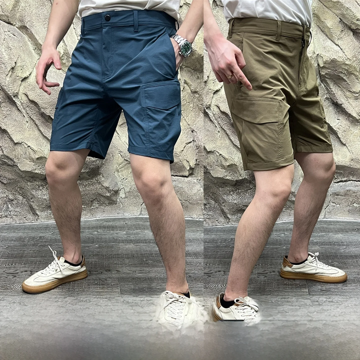 

DWR Waterproof Outdoor Men's Qui Dry Breathable Straight Leg ort Pants Summer Casual Trousers Versatile Workwear orts