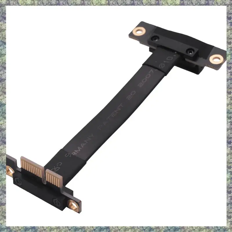 WON PCIE X1 كابل الناهض المزدوج 90 درجة الزاوية اليمنى Pcie 3.0 X1 إلى X1 تمديد كابل 8Gbps PCI Express 1X بطاقة الناهض