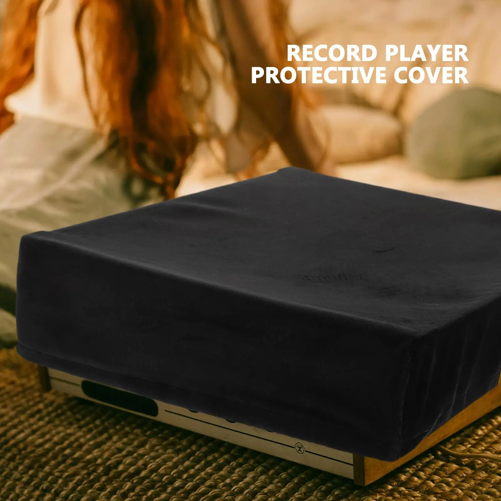 Record Machine Dust Washable Spandex Vinyl Player Audio Protector Turntable Cover Practical Dust Cover For Record Player