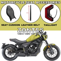 Motorcycle Street Car Seat Cushion Seat Saddle Leather Seat Belt Rear Tail Light Accessories FOR ZONTES 125-C 125C 125 C C125