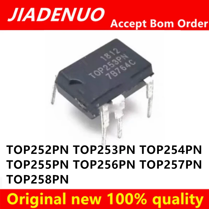 (5pcs)100% New TOP252PN TOP253PN TOP254PN TOP255PN TOP256PN TOP257PN TOP258PN DIP-7