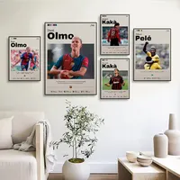 Football star Olmo, Kaka, Pele  Poster Poster Decorative Painting Modern Home Wall Art Fans Souving Room Decoration Aesthetics