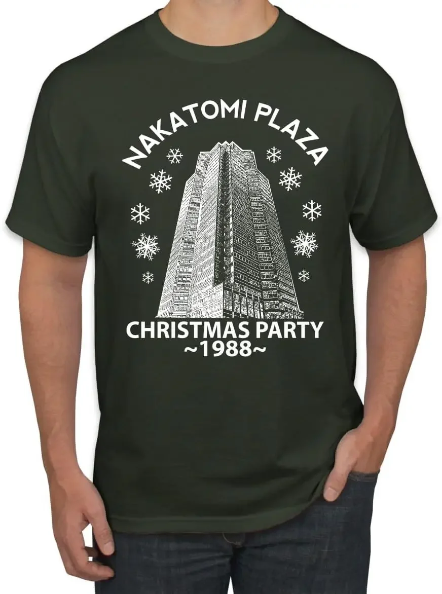 

Nakatomi Plaza Christmas Party 1988 Classic McClane Die Hard Ugly Christmas Shirt Men Clothing Graphic T Shirts Cotton Tee Tops