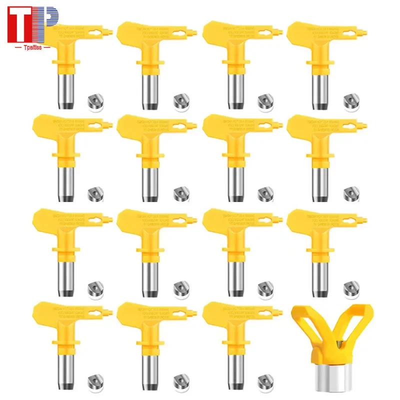 Tpaitlss  Yellow Multiple Models Airless Spray Gun Nozzle Tip 3600psi Airless Tips 395 515 for Paint Sprayer