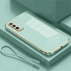 For vivo Y20 Case vivo Y20s Y20I Y20SG Y20G Phone Case Vivo V2029 V2027 V2032 Case Luxury Square Plating Shockproof Back Cover