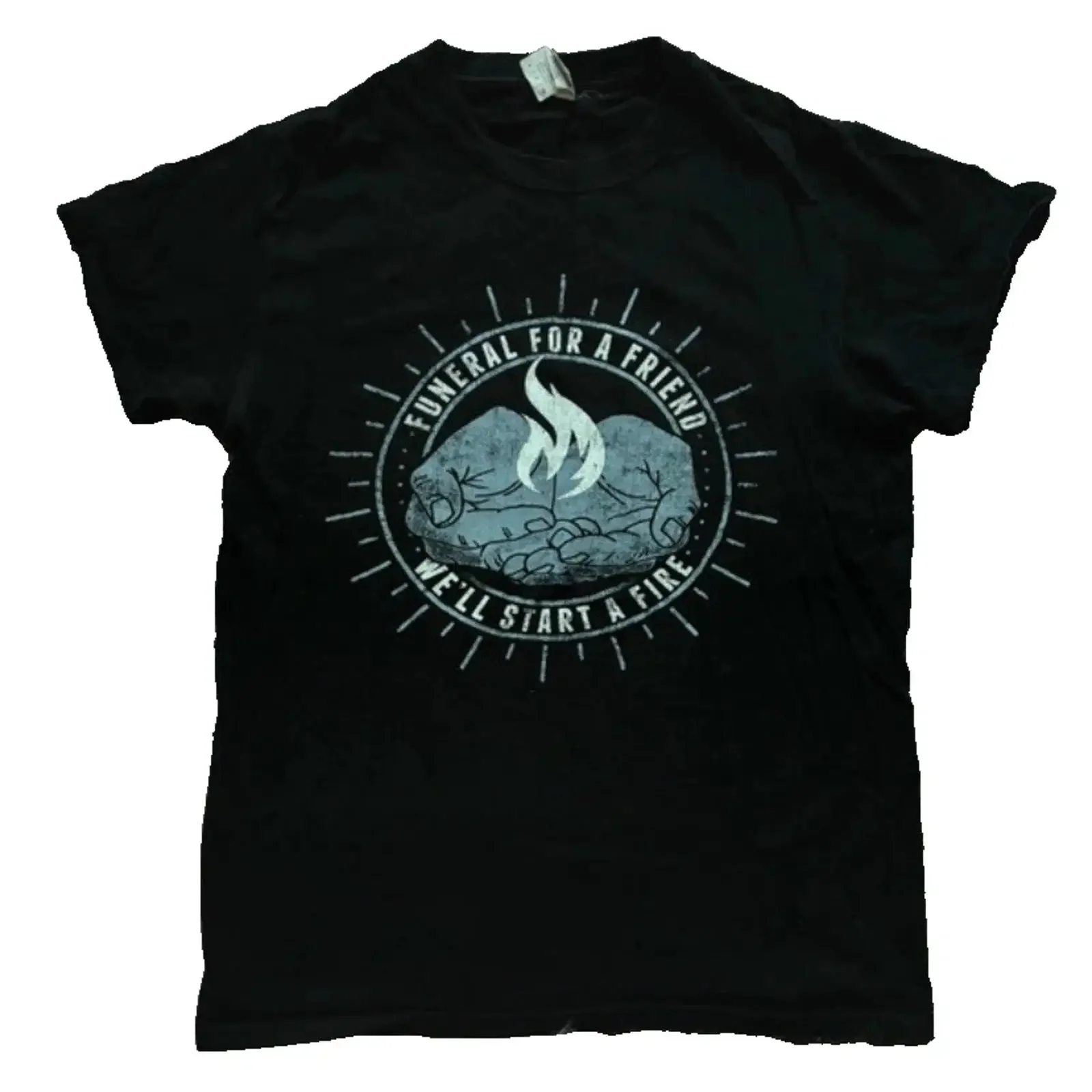 Funeral For A Friend T Shirt Rock Metal Post Hardcore Band Merch Size Small vintage Washed Soft homme graphic Stretched Unisex