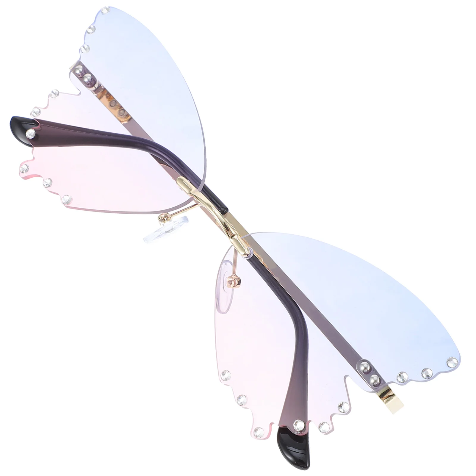 

Butterfly Sunglasses Fashion Eyeglasses Vintage Rimless Summer Pink Comfortable Durable High Quality PC Metal Design Party