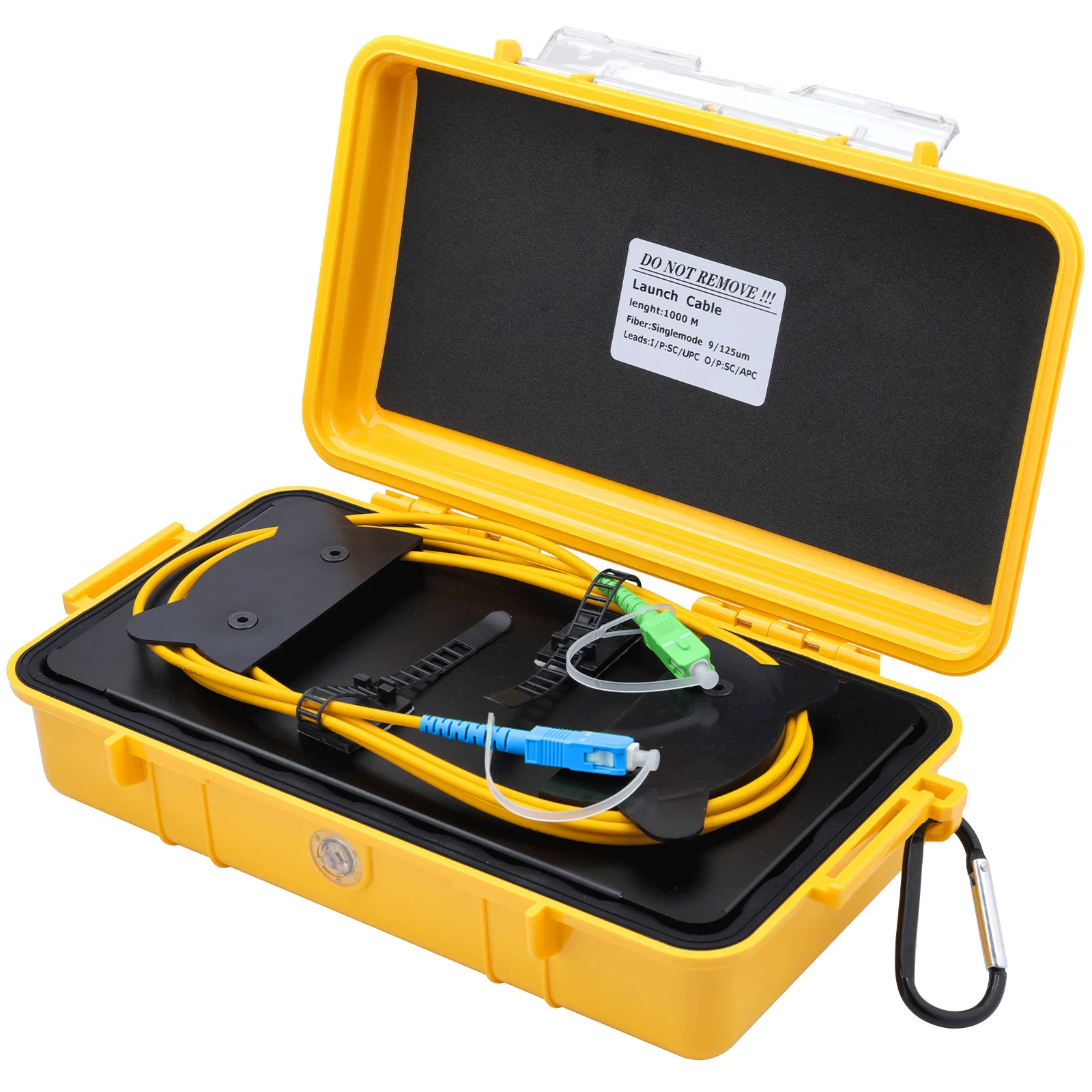 Fiber Optic Cable Test Tool OTDR Launch Cable Box 1km SC/UPC-SC/APC SM OTDR Dead Zone Eliminator 1310/1550nm