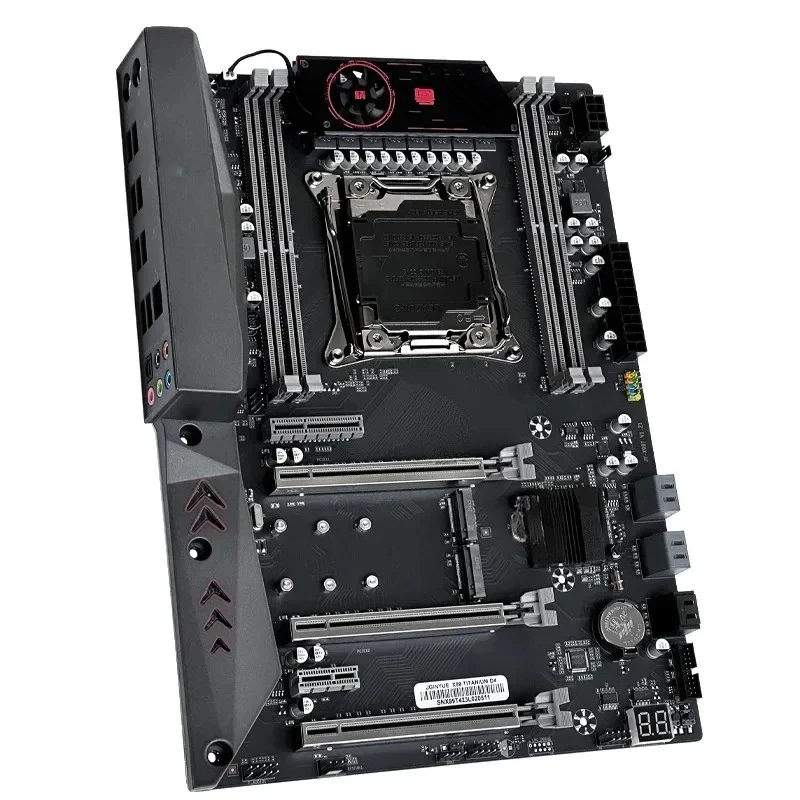 New X99 Titanium D4 Mainboard, 4 Channel Memory Support, 10 Layers PCB & 8 Phase Power Circuit