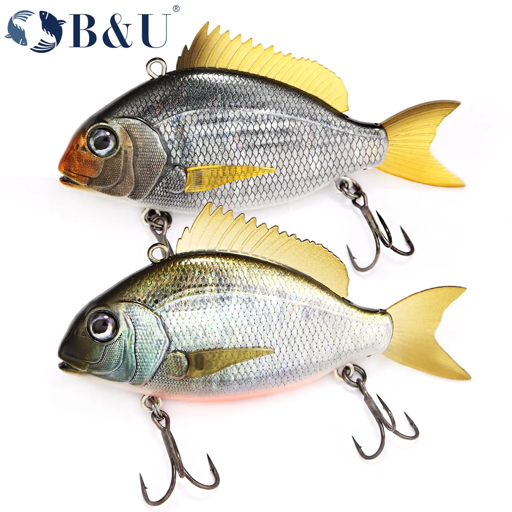 

B&U Saltwater High Pitch VIB Hard Lure Sinking Pencil Lure Long Casting Fishing Pesca Swimbait Hook Metal Jig Silicone Bait