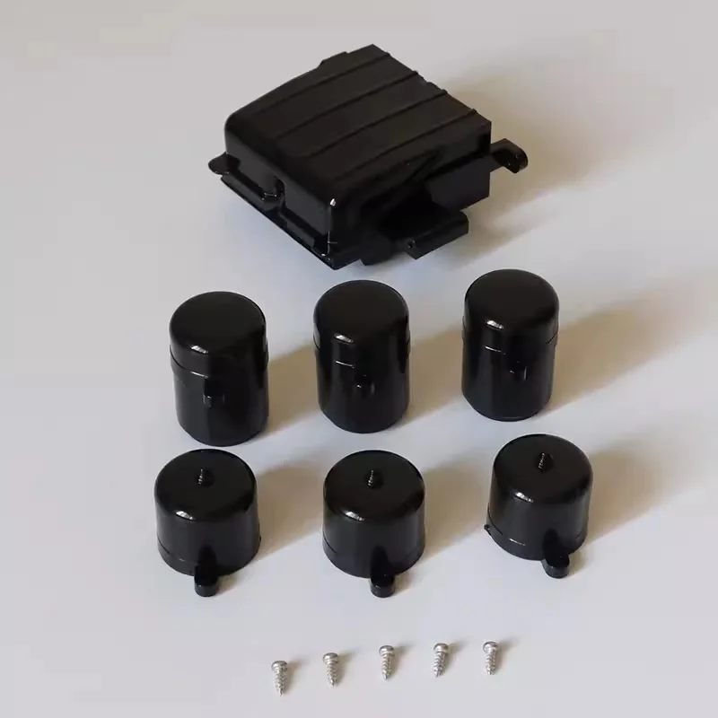 Simulazione Custodia per batteria Serbatoio del gas in plastica per 1:14 Tamiya RC Camion ribaltabile SCANIA 770S VOLVO BENZ MAN TGX LESU Accessori auto Giocattolo