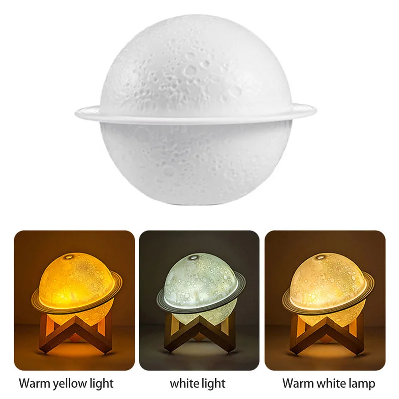 Creative Mini Portable Ultrasonic Air Humidifier New Design Moon Lamp Shape Cold Mist For Bedroom Hotel Household Use Humidifier