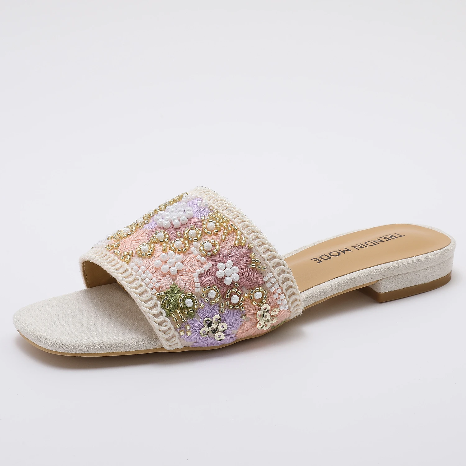 Женские тапочки из бисера, модные и противоскользящие