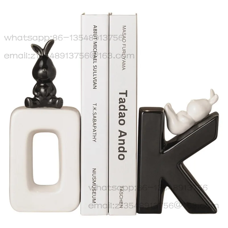 Creative Ornaments, High-end Sense, Niche Art Bookends, Light Luxury, High-end Living Room, Study, Home Desktop Decorations