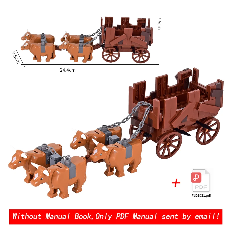 

MOC Medieval Rome Bull Chariot Cattle Car Castle Figures Roman Soldiers Military Building Blocks Bricks Toy for kid XMAS gifts