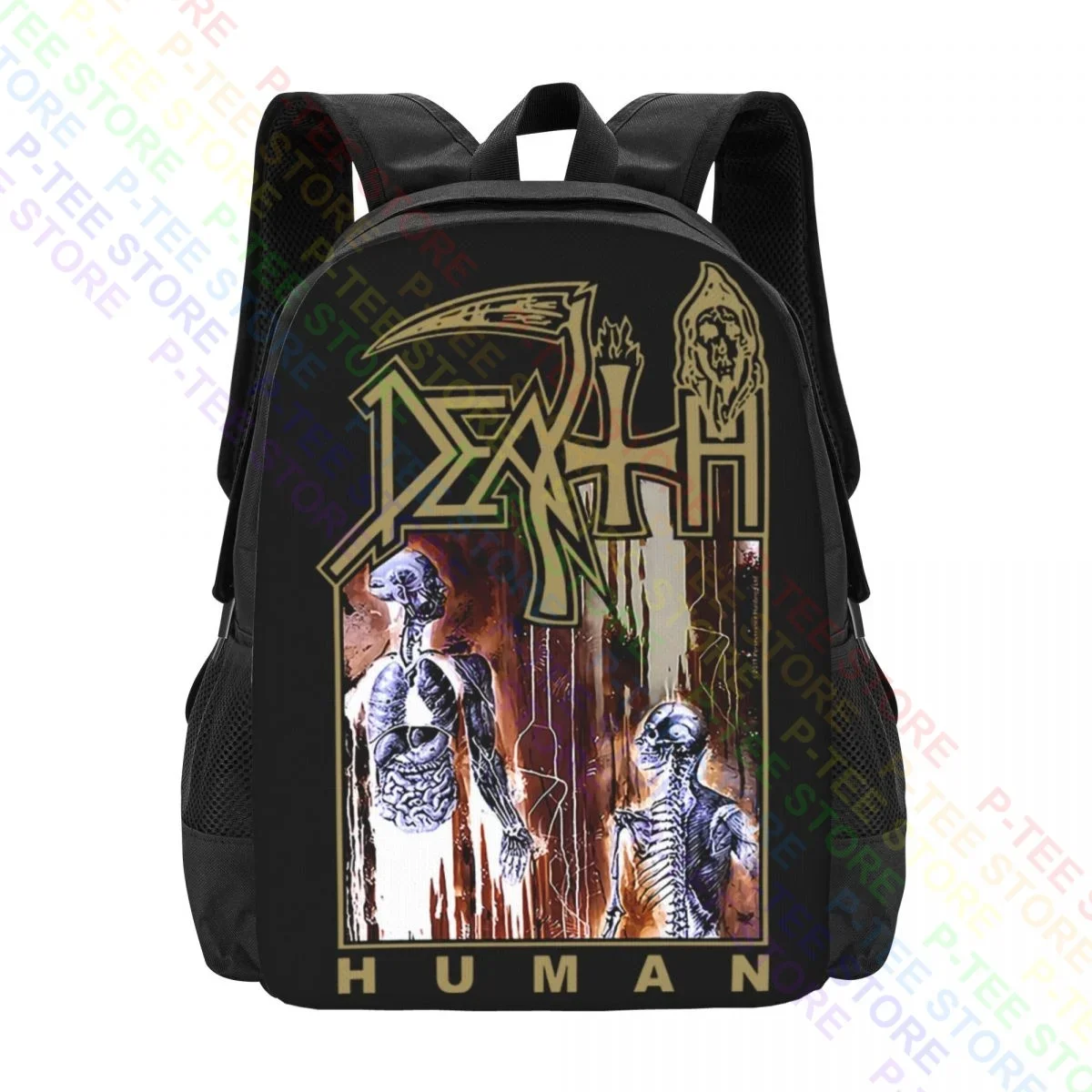 Death Human BandBackpack Large Capacity Cute Gym Tote Bag