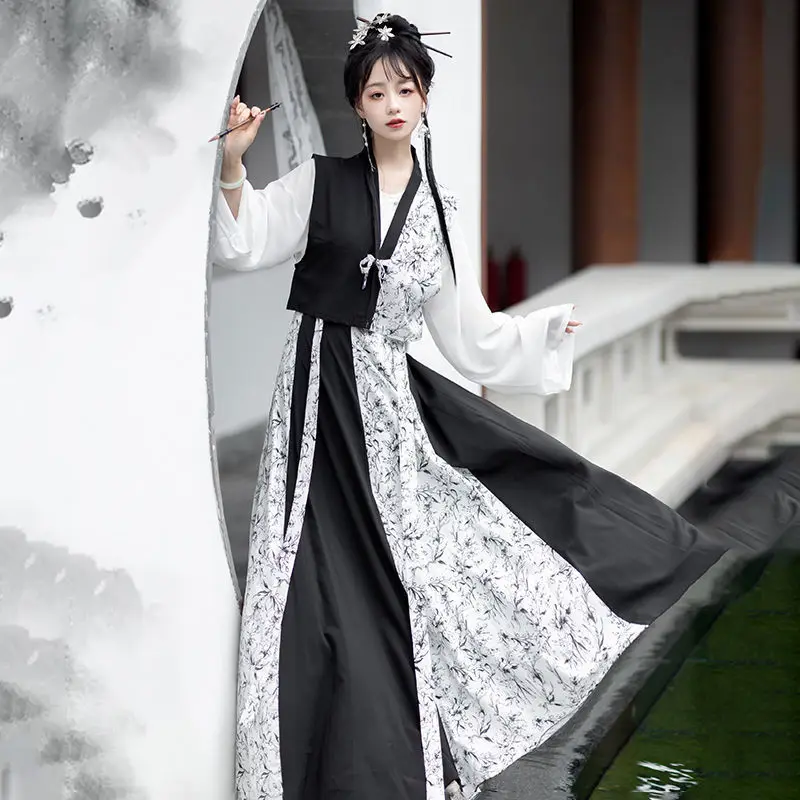 Elegant Chinese Hanfu Dress Women Cosplay Costume Elegant Ancient Traditional Hanfu Dress Song Dynasty Hanfu Plus Size