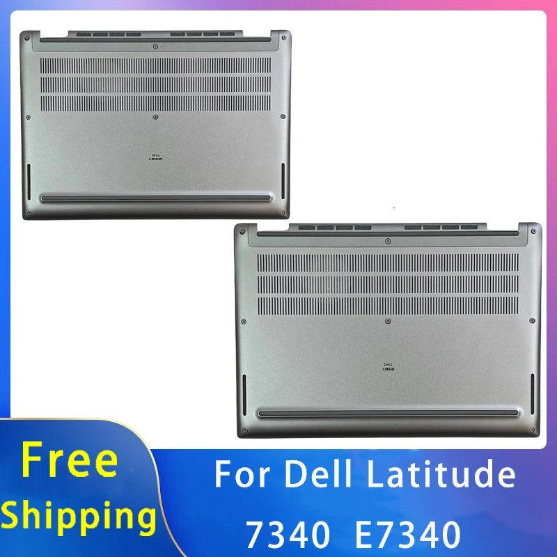 

New For Dell Latitude 7340 E7340;Replacement Laptop Accessories Bottom With LOGO 0M1RYF 60S61U Silvery Gray