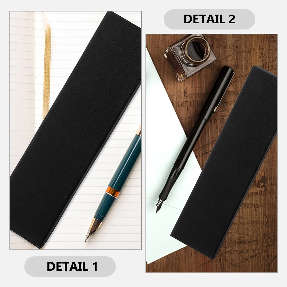 

4Pcs Cloth Pen Pouch Elegant Single Pen Display Case for Anniversary Celebration Gift Box Writing Accessory Holder
