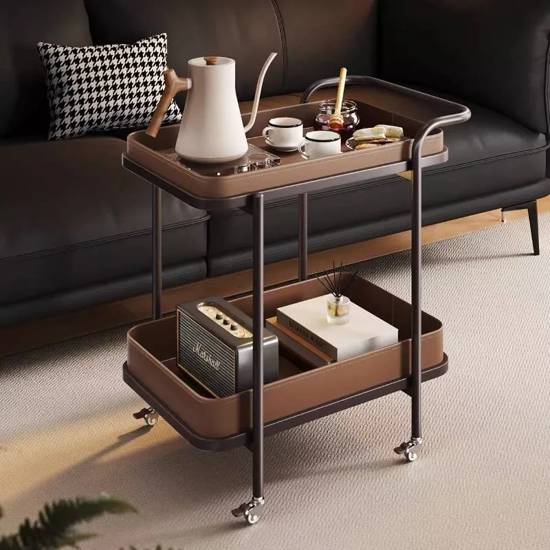 

Trolly Wheels Side Table Arrangement Business Vintage Adjustable Side Table Miravia Apartments Mesa Lateral Sala Room Furniture